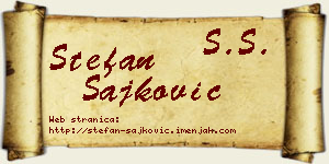 Stefan Šajković vizit kartica